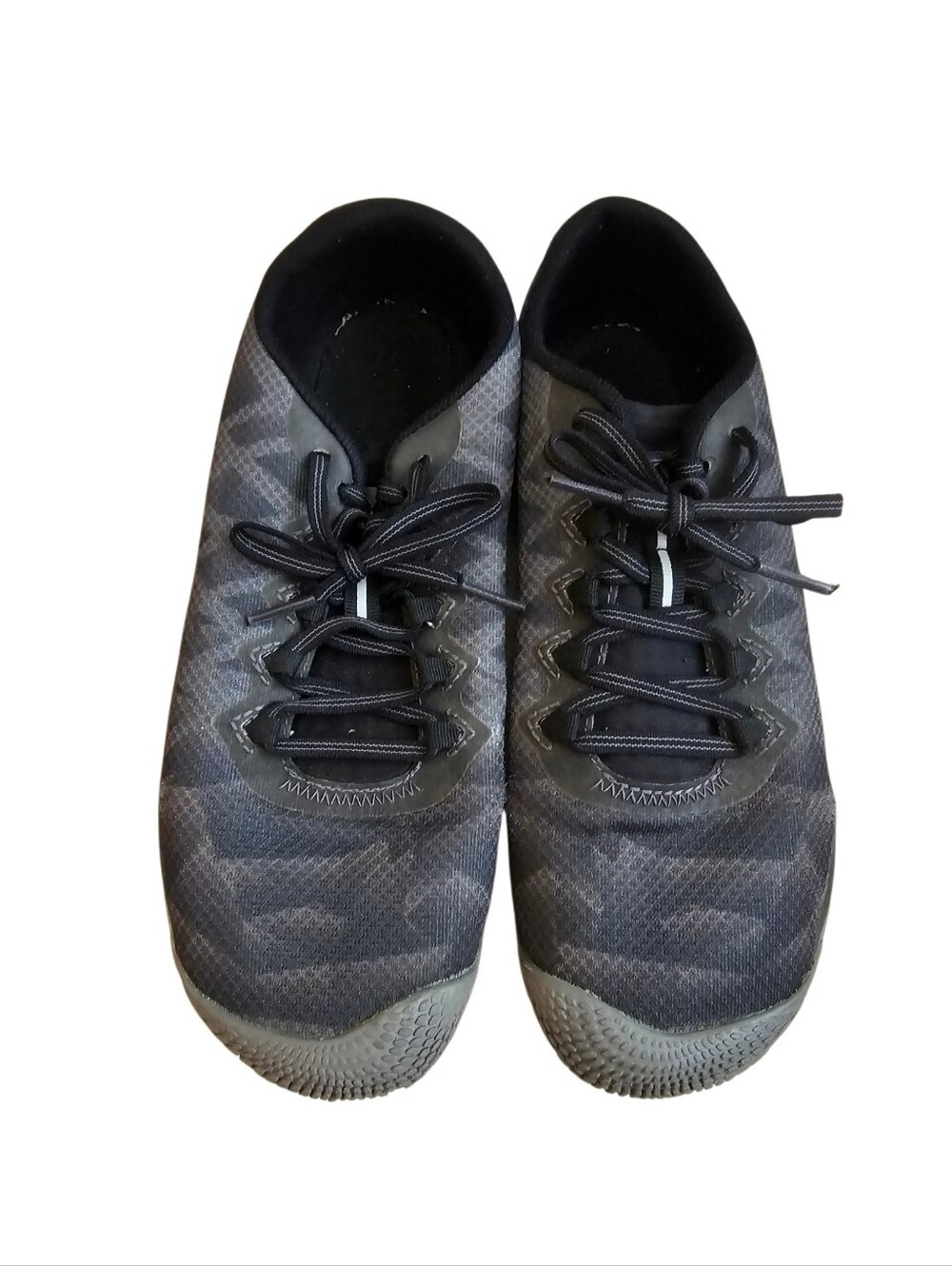 Merrell J12674 Vapor Glove Gray black Athletic Trail Running Shoes Women's